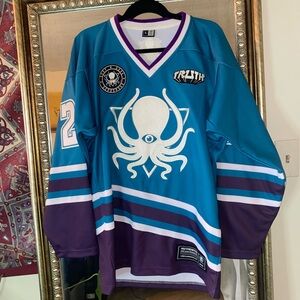 Deep Dark and Dangerous EDM Hockey Jersey Large